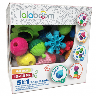 Lalaboom Blocks Lalaboom 48 piece snap beads