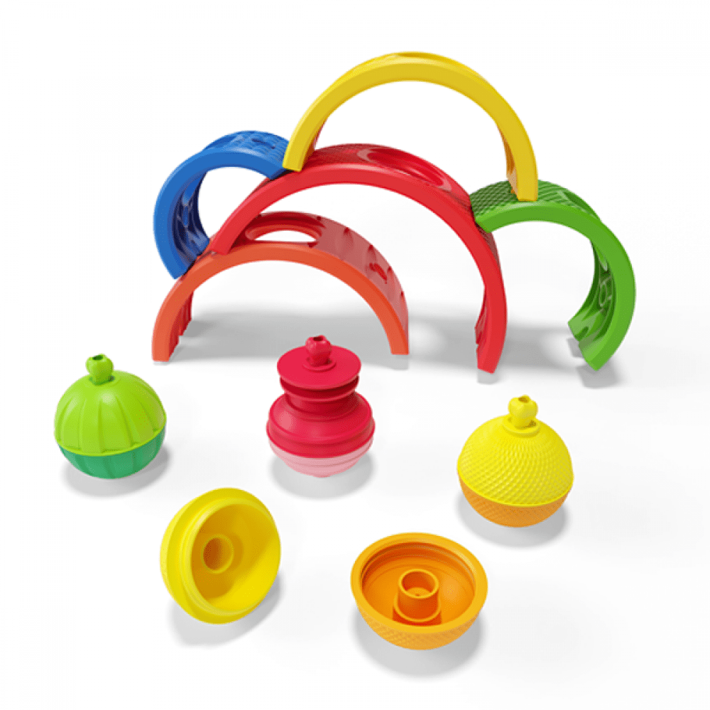 Lalaboom Blocks Lalaboom 5 Arches & 8 Pcs Beads