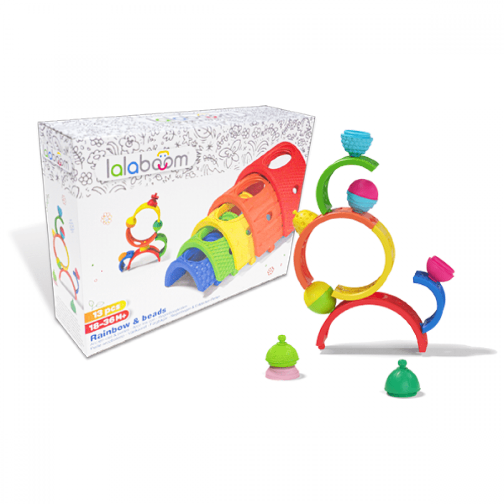 Lalaboom Blocks Lalaboom 5 Arches & 8 Pcs Beads