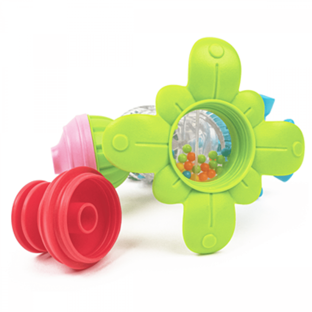 Lalaboom Blocks Lalaboom Rainstick & 4 Pcs Beads
