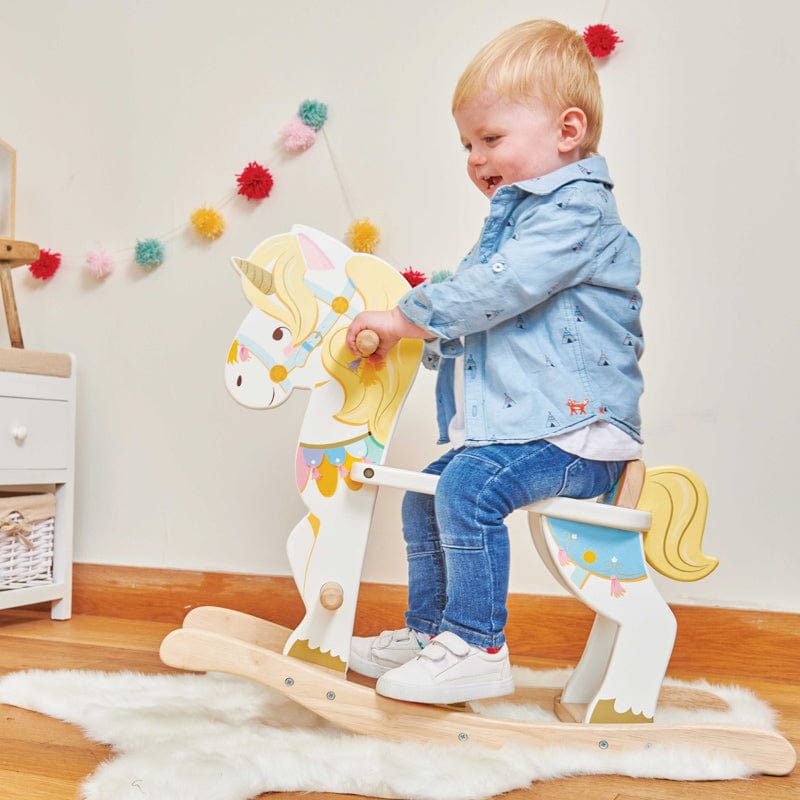 Le Toy Van Balance Boards & More Petilou Rocking Horse Unicorn Carousel