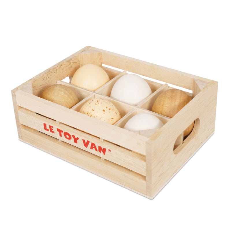 Le Toy Van Shops Honeybake Farm Eggs in Crate