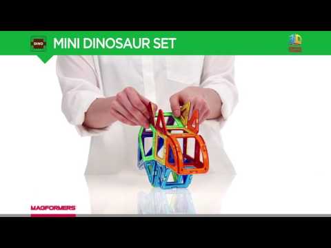 MAGFORMERS Magnetic Magformers Mini Dinosaur Set - 40 Pieces