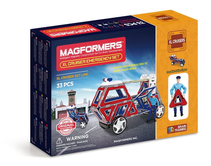 MAGFORMERS Magnetic Magformers XL Emergency Construction Set - 37pcs