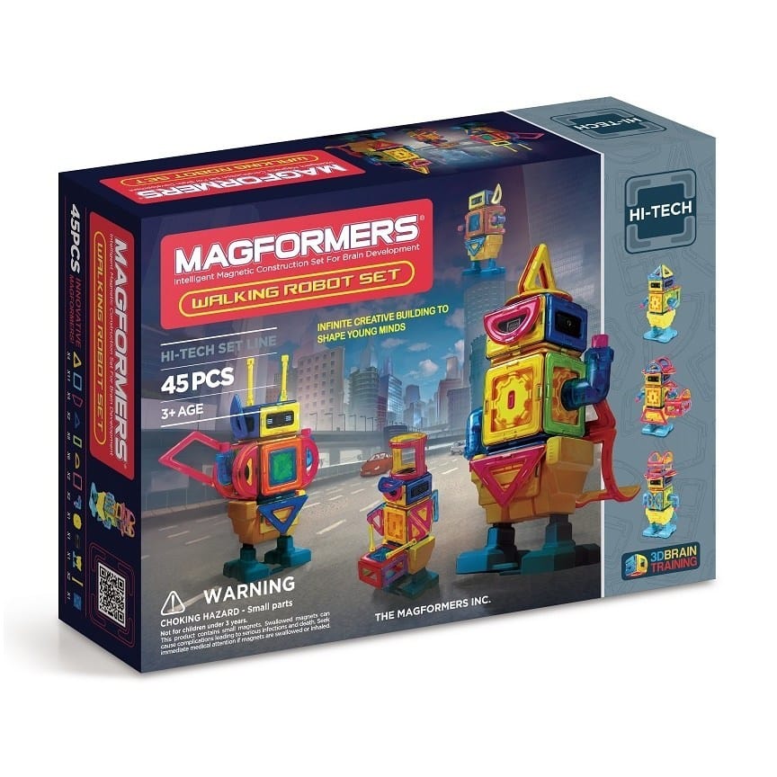 MAGFORMERS Technology & Engineering MAGFORMERS Hi Tech - Walking Robot - 45 Pcs