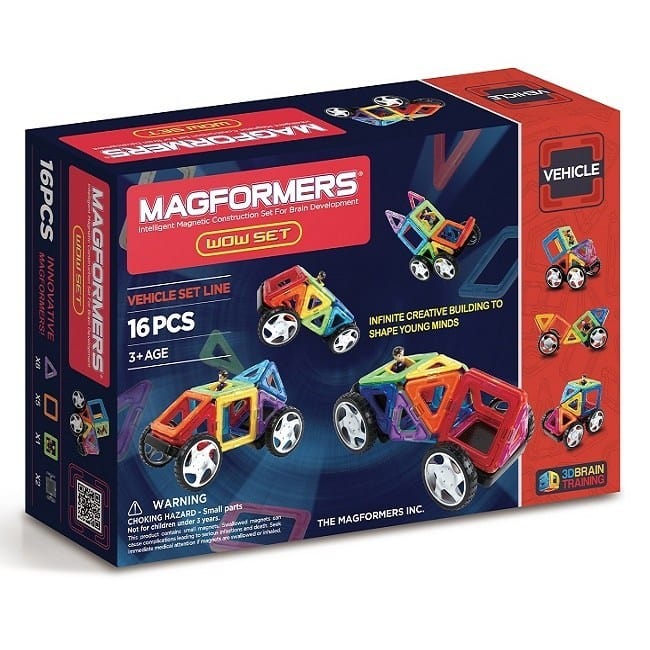 MAGFORMERS Technology & Engineering Magformers Vehicle WOW set 16 Pcs