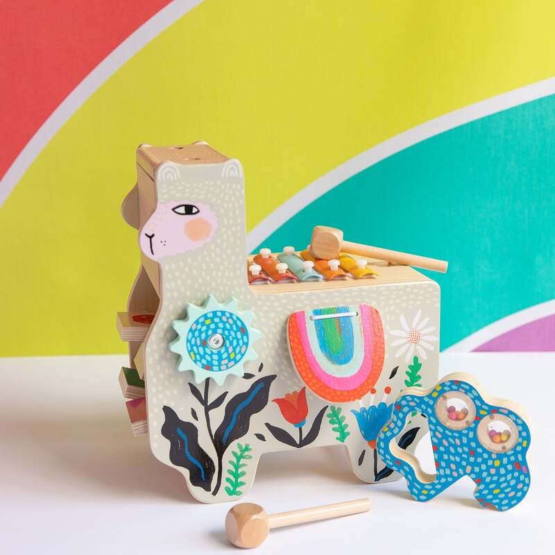 Manhattan Wooden Musical Toys Musical Lili Llama