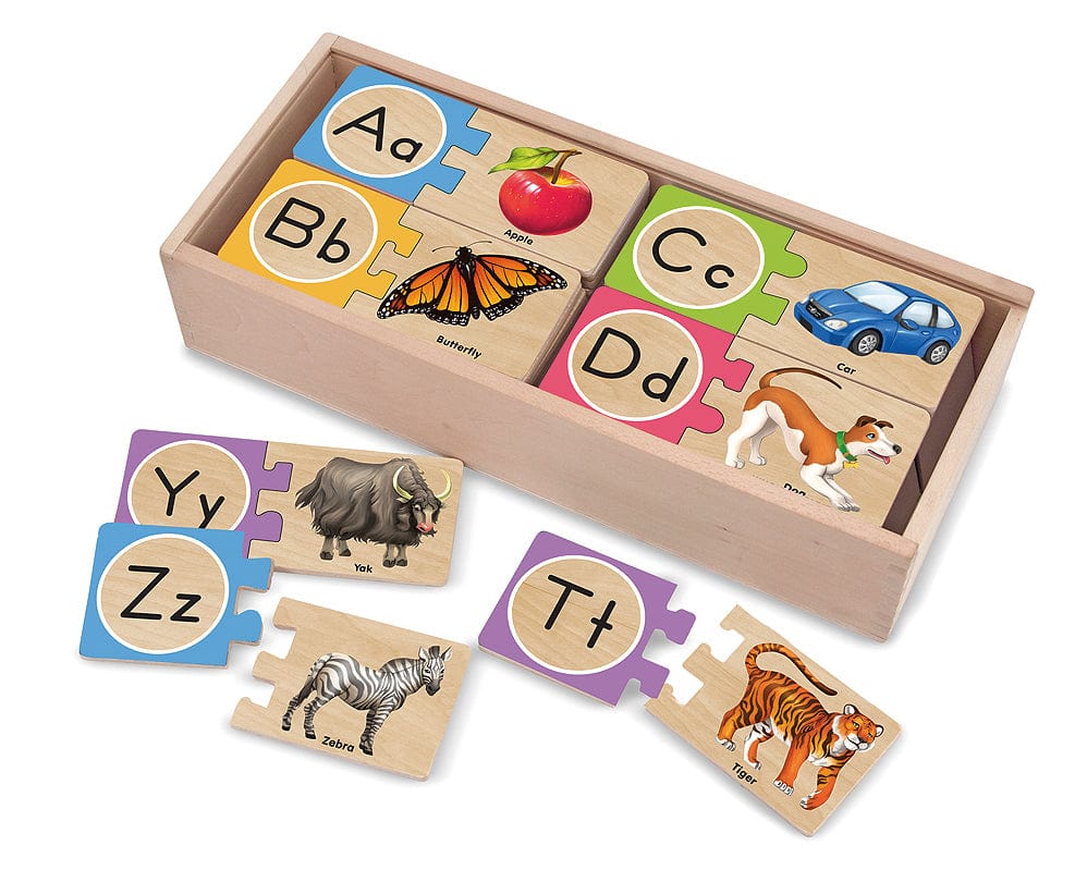 Melissa and Doug Floor Puzzles Melissa and Doug - Alphabet Wooden Puzzle Cards