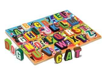 Melissa and Doug Floor Puzzles Melissa & Doug - Jumbo ABC Chunky Puzzle - 26pc