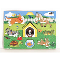 Melissa and Doug Puzzles, Games & Books Melissa & Doug Peg Puzzle - Pets