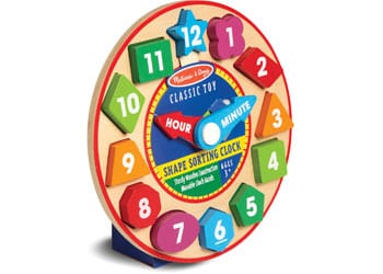 Melissa and Doug Time - Watches and Clocks Melissa and Doug Wooden Shape Sorting Clock