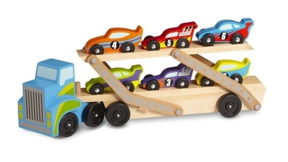 Melissa and Doug Toy Garages & Vehicles Melissa and Doug Jumbo Race-Car Carrier