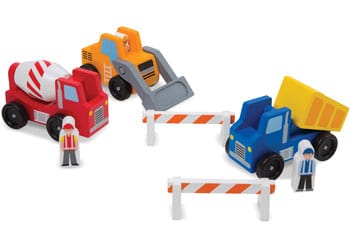 Melissa and Doug Vehicles & Trains Melissa & Doug - Construction Vehicle Set