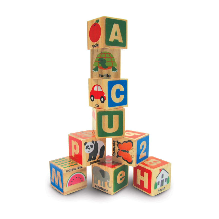 Melissa and Doug Wooden Blocks Melissa and Doug - ABC-123 Wooden Blocks