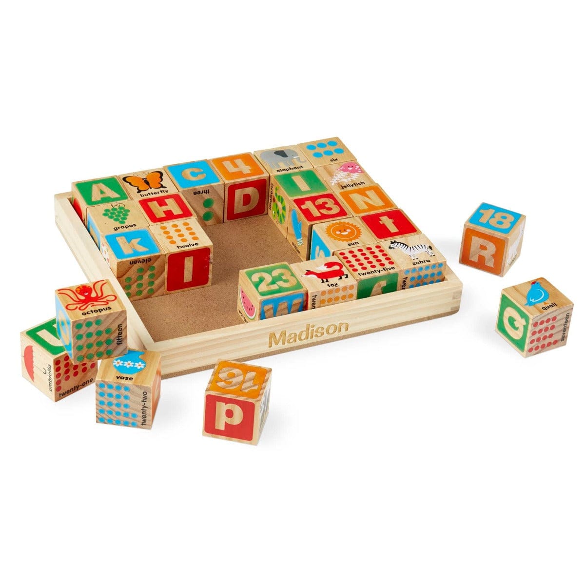 Melissa and Doug Wooden Blocks Melissa and Doug - ABC-123 Wooden Blocks