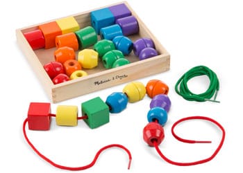 Melissa and Doug Wooden Blocks Melissa and Doug Primary Lacing Beads