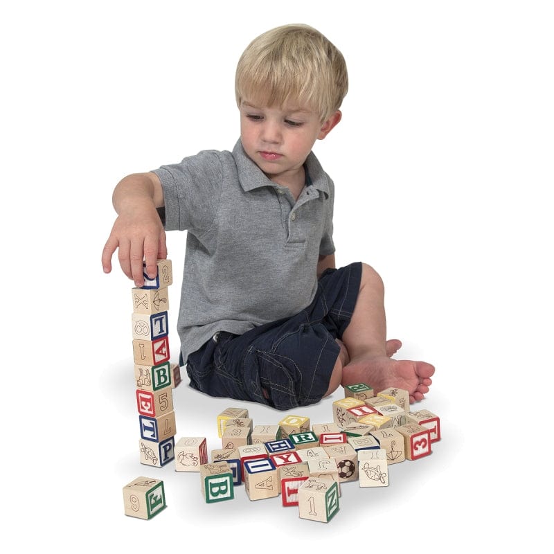 Melissa and Doug Wooden Blocks Melissa and Doug Wooden Abc123 Blocks