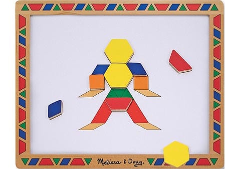 Melissa and Doug Wooden Puzzles M&D - Magnetic Pattern Block Kit