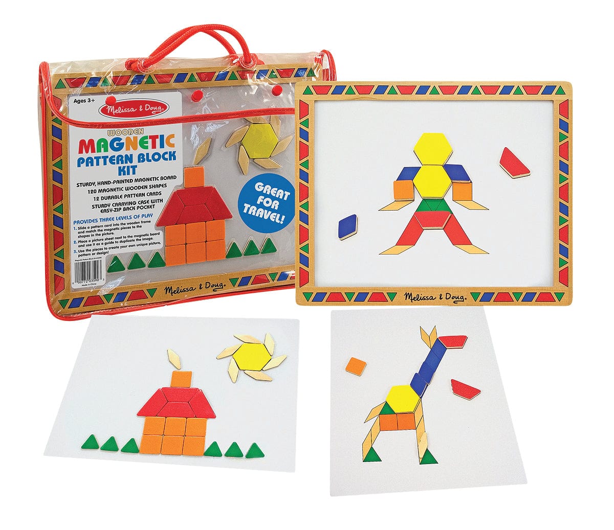 Melissa and Doug Wooden Puzzles M&D - Magnetic Pattern Block Kit