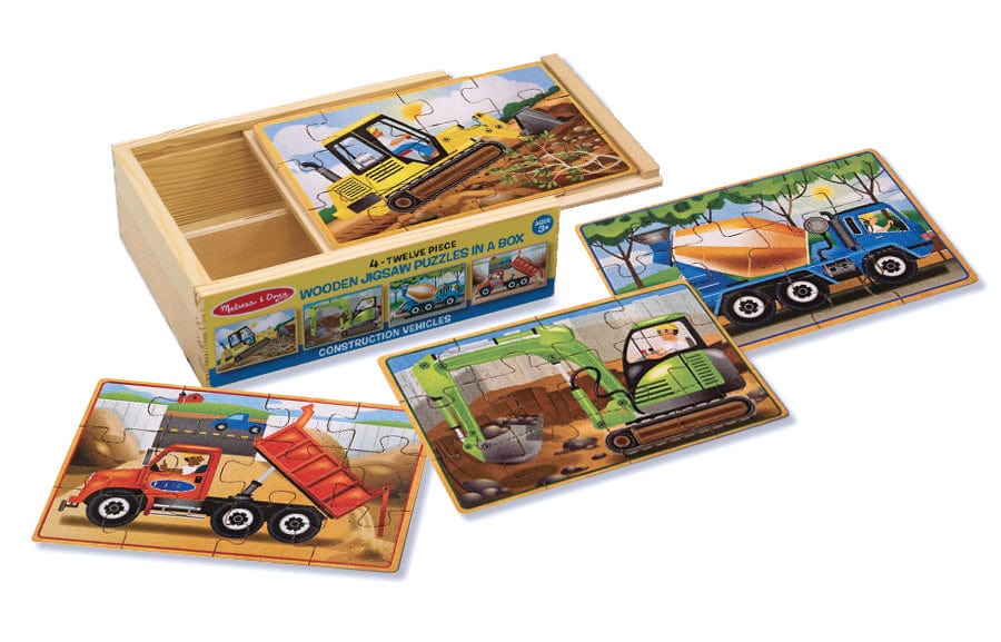 Melissa and Doug Wooden Puzzles Melissa and Doug Construction Puzzles in a Box