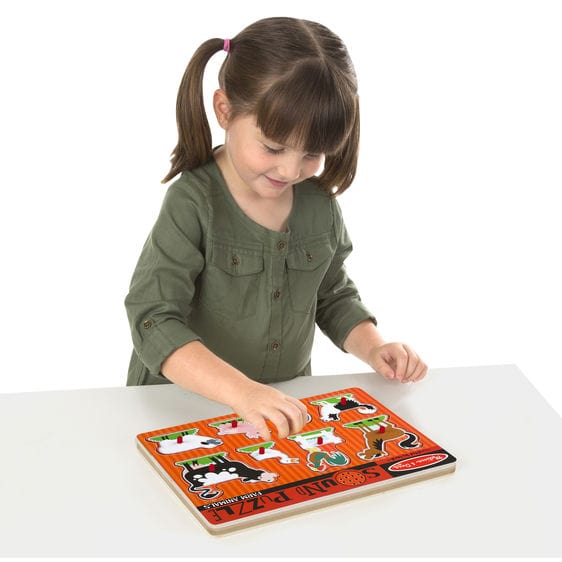 Melissa and Doug Wooden Puzzles Melissa and Doug Farm Animals Sound Puzzle – 8pc