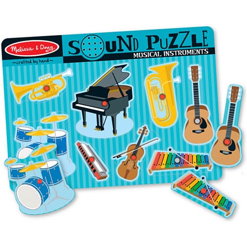 Melissa and Doug Wooden Puzzles Melissa and Doug Musical Instruments Sound Puzzle - 8pc