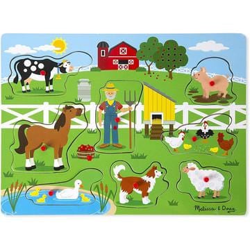 Melissa and Doug Wooden Puzzles Melissa and Doug Old McDonald's Farm Song Puzzle - 8pc