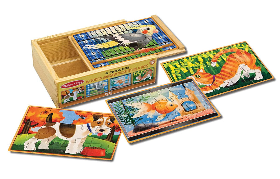 Melissa and Doug Wooden Puzzles Melissa and Doug Pets Puzzles in a Box