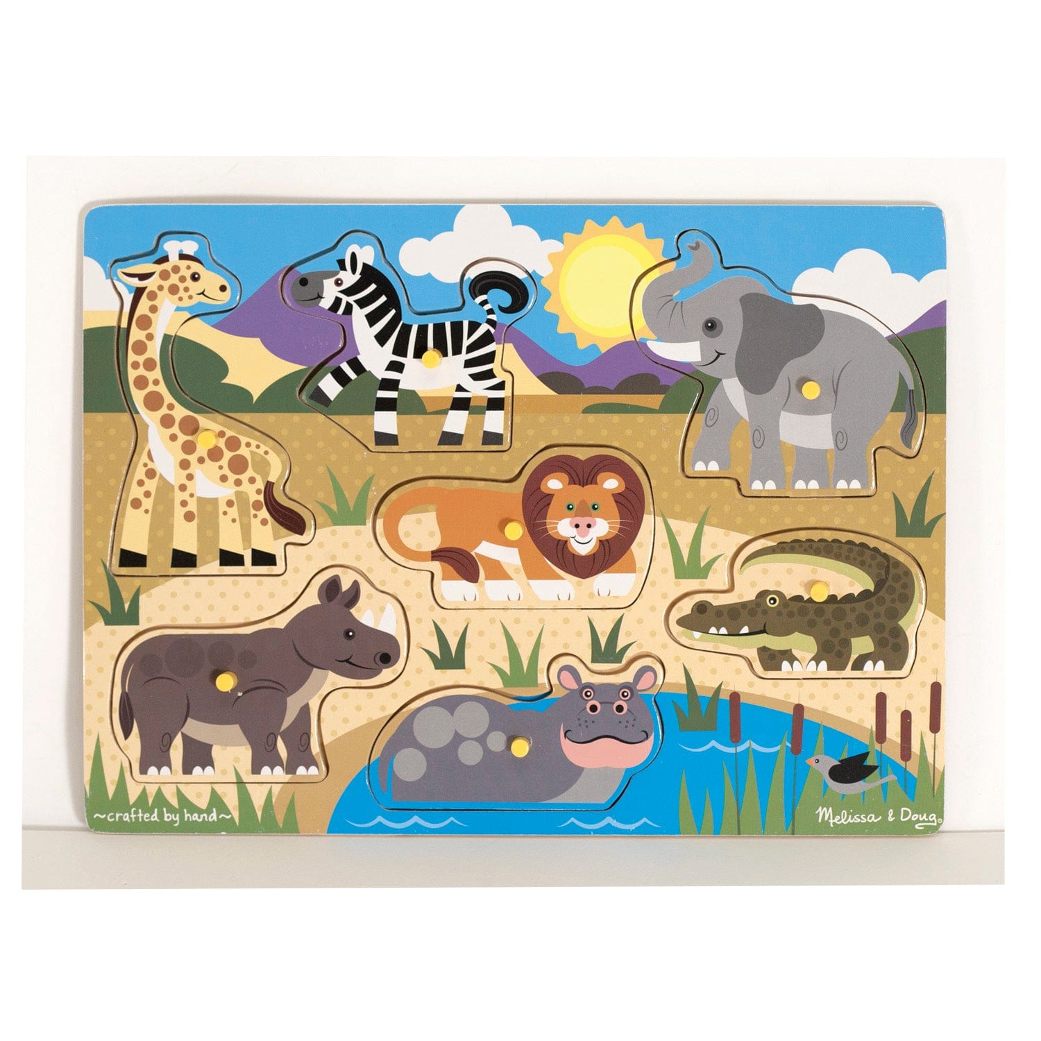 Melissa and Doug Wooden Puzzles Melissa and Doug Safari Peg Puzzle