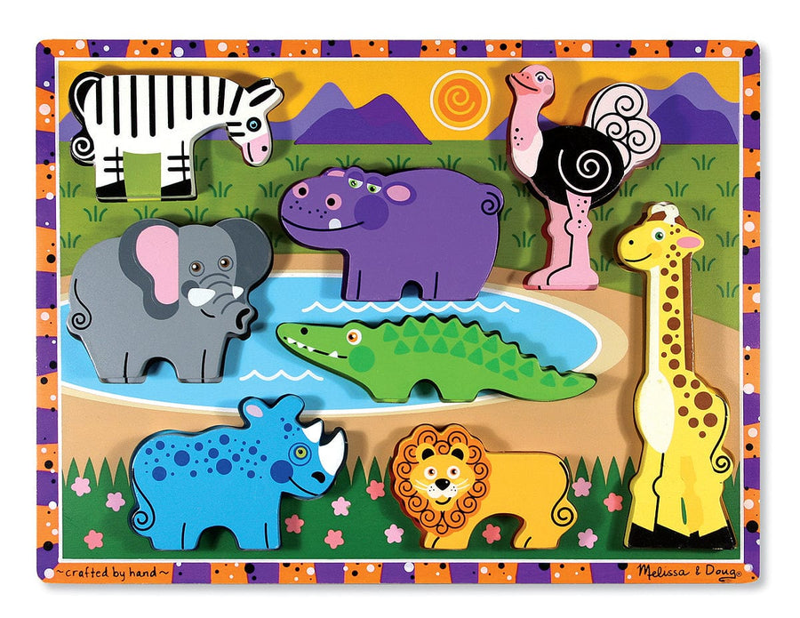 Melissa and Doug Wooden Puzzles Melissa & Doug Chunky Puzzle - Safari