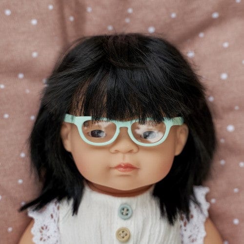 Miniland Dolls and Accessories Miniland Asian Girl, 38 cm with Glasses