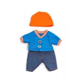 Miniland Dolls and Accessories Miniland Clothing Autumn denim set - 21cm doll