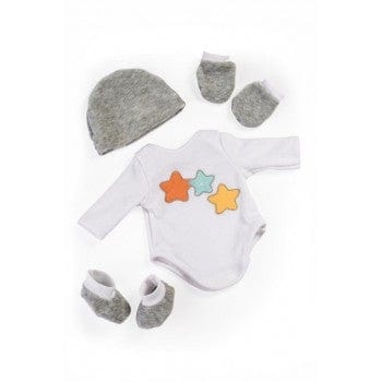 Miniland Dolls and Accessories Miniland Clothing Layette Body Suit & Accessories 38-42 cm