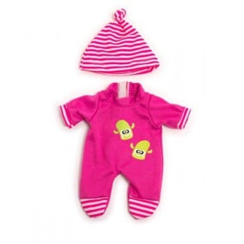 Miniland Dolls and Accessories Miniland Clothing Pink Winter Pyjamas, 21 cm