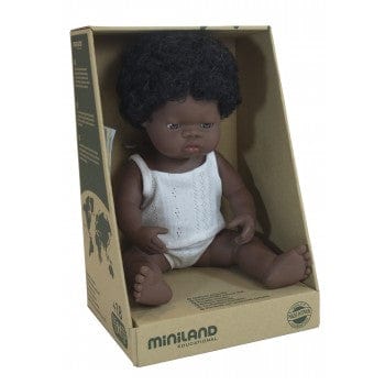 Miniland Dolls and Accessories Miniland Doll African Girl 38 cm