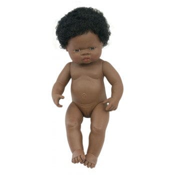 Miniland Dolls and Accessories Miniland Doll Naked African Girl 38 cm