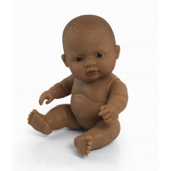 Miniland Dolls and Accessories Miniland Doll Naked Baby Doll Hispanic Girl, 21 cm