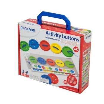 Miniland Numeracy Miniland Aptitude Activity Buttons, 57 pcs