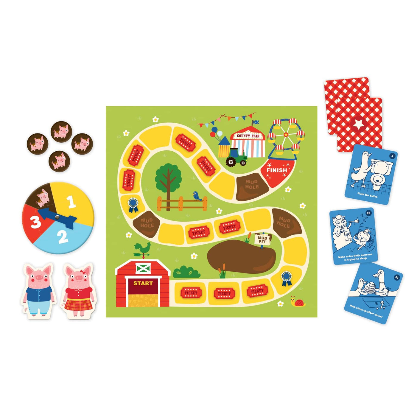 Mud Puppy Board & Card Games Board Game - Say Please Pig