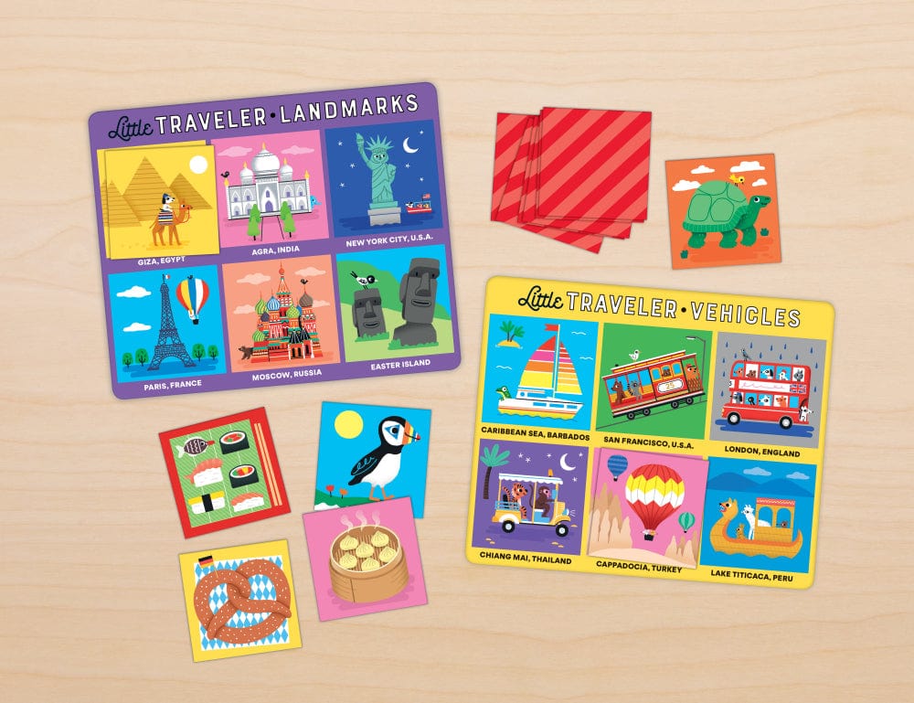 Mud Puppy Board & Card Games Mudpuppy Game Little Traveller Bingo