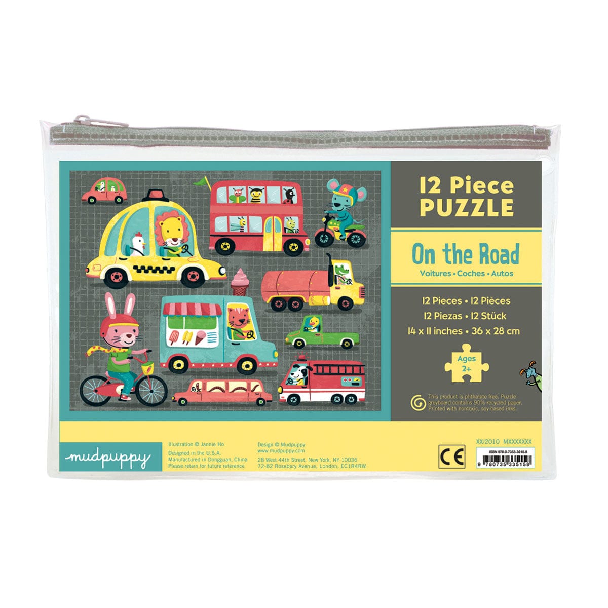 Mud Puppy Floor Puzzles Mudpuppy 12 Piece Puzzle - On the Road