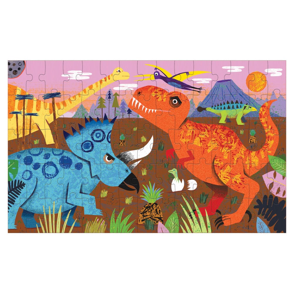 Mud Puppy Floor Puzzles Mudpuppy 75 Pc Puzzle Lenticular Dinosaur