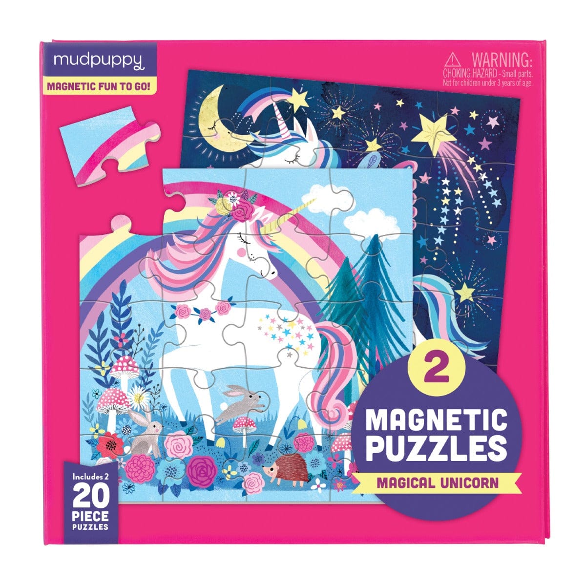 Mud Puppy Magnetic Puzzles Magnetic Puzzle - Magic Unicorn 20 Pieces