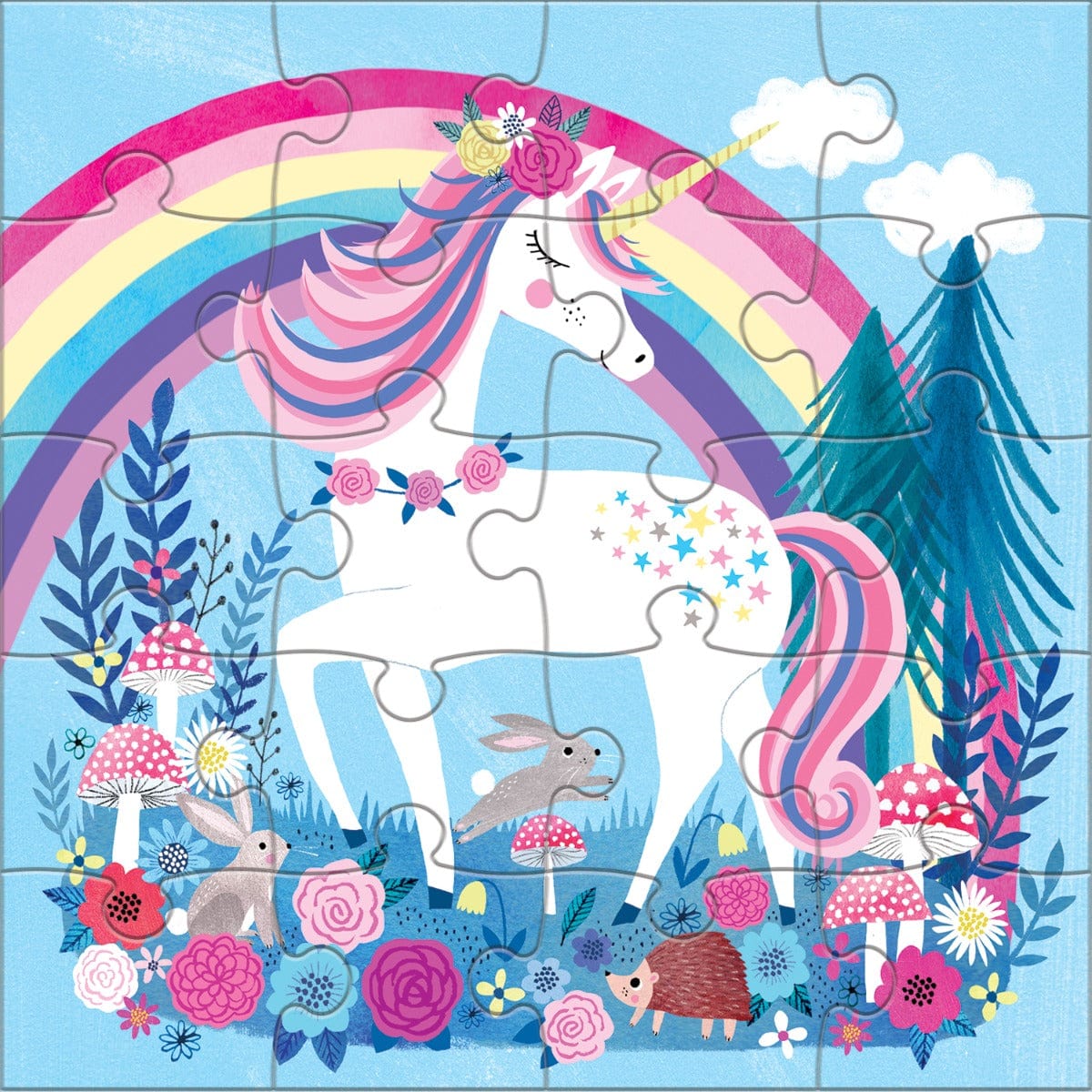 Mud Puppy Magnetic Puzzles Magnetic Puzzle - Magic Unicorn 20 Pieces