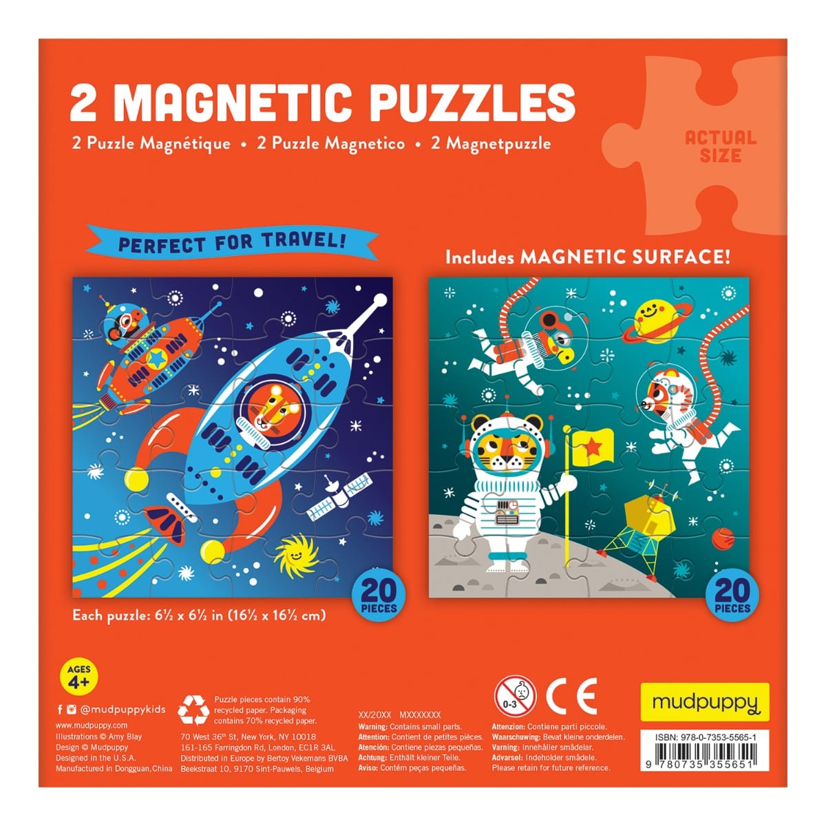 Mud Puppy Magnetic Puzzles Magnetic Puzzle - Space Adventure