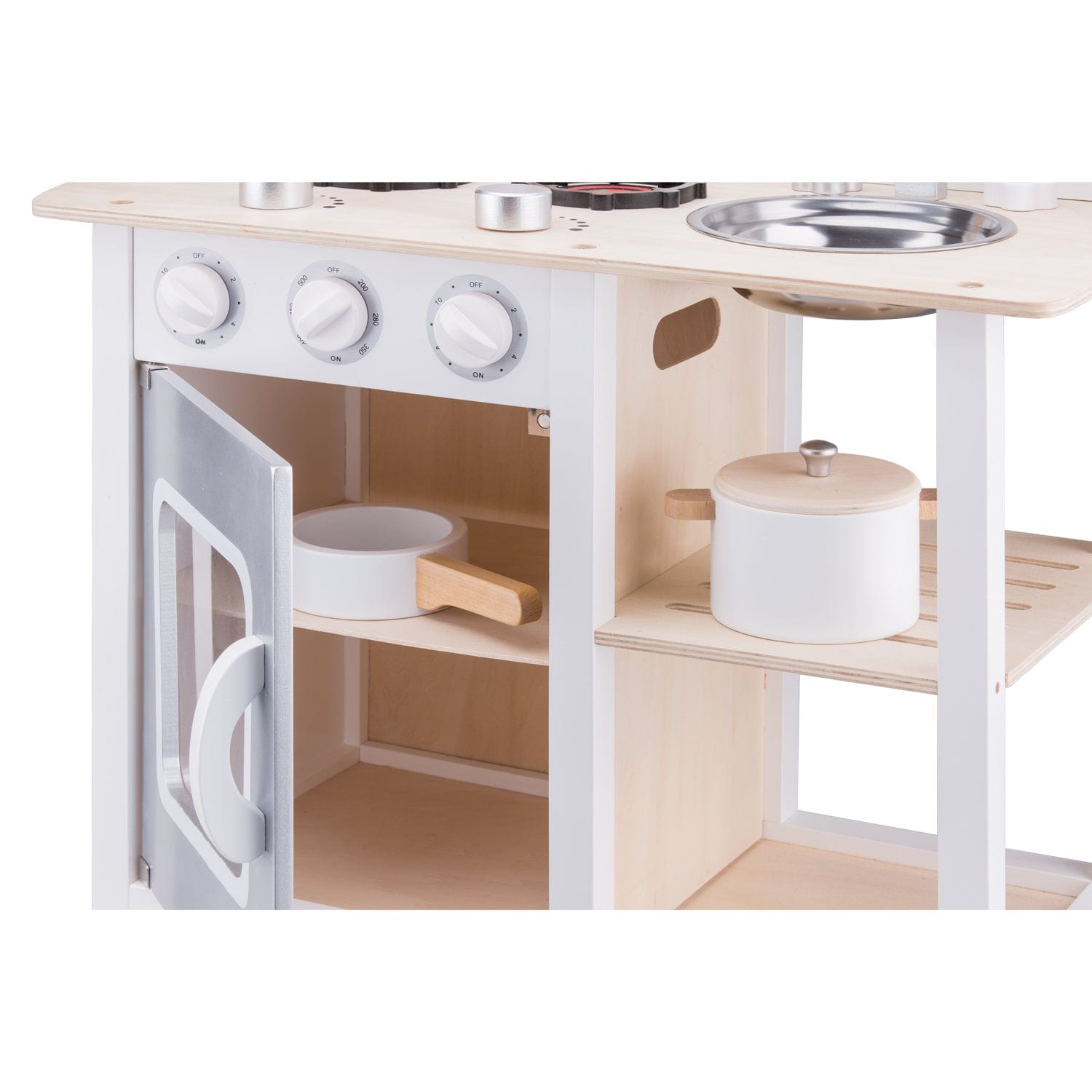 New Classic Toys In the Kitchen Classic White Kitchenette with Accessories