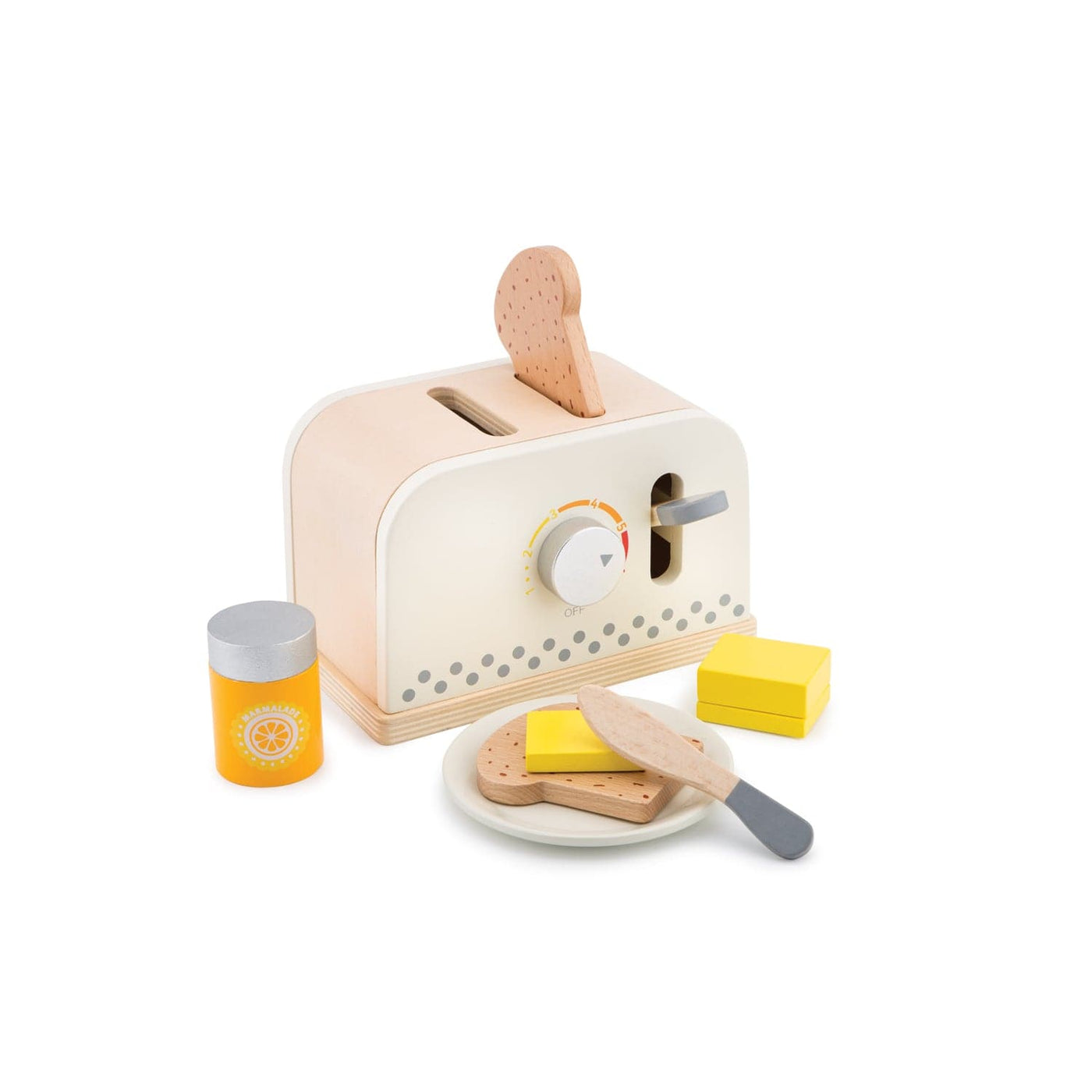 New Classic Toys In the Kitchen Pop-up Toaster - White