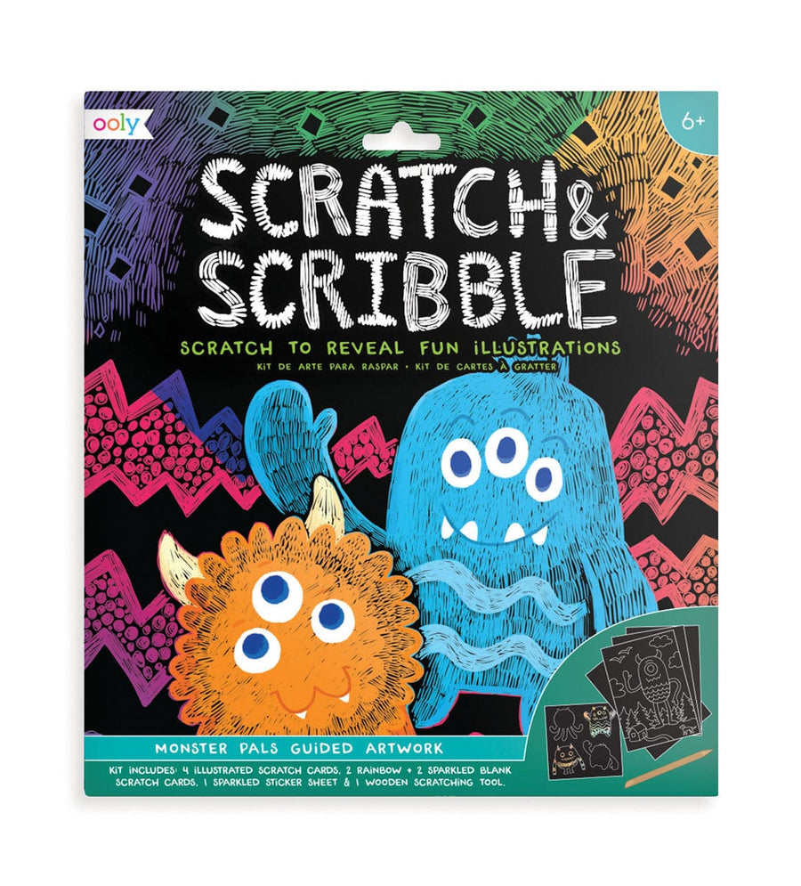 Ooly Art & Craft Ooly Scratch and Scribble - Monsters