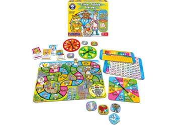 Orchard Toys Time - Watches and Clocks Orchard Game - Times Tables Heroes