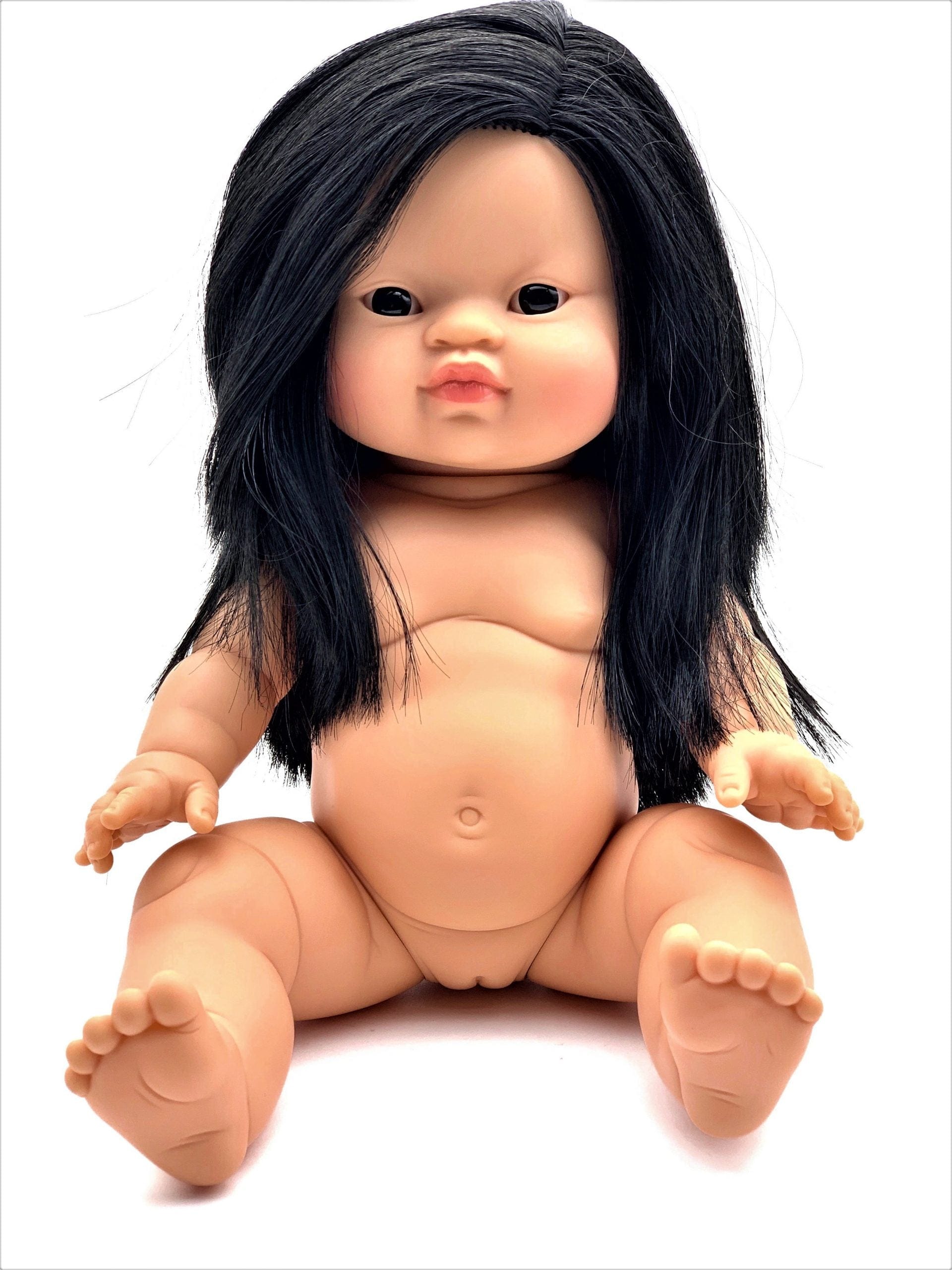 Paola Reina Dolls and Accessories Paola Reina Gordis Dolls Asian 34 Cm With Hair-Holland